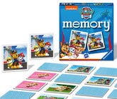 Ravensburger Paw Patrol Mini Memory Game - Matching Picture Snap Pairs Game for Kids Age 3 Years and Up